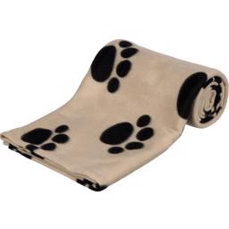 Trixie hundtäcke beige med svarta hundtassar